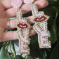 “LOVE” Glitter Earrings