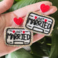 “Just Married” License Plate Earrings